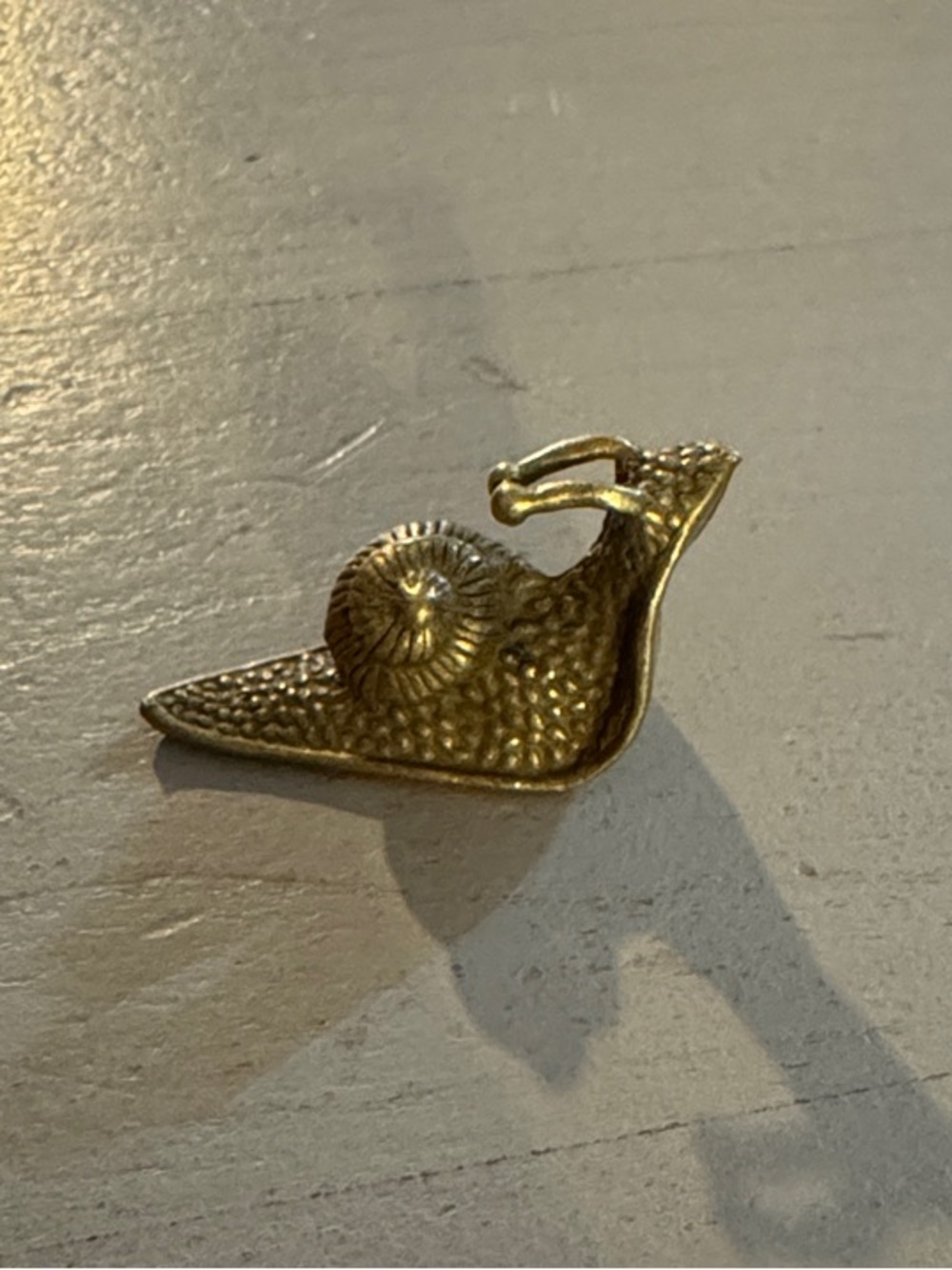 Source Unknown Brass Snail Miniature figurine.